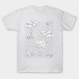 Noncolored Fairytale Weather Forecast Print T-Shirt